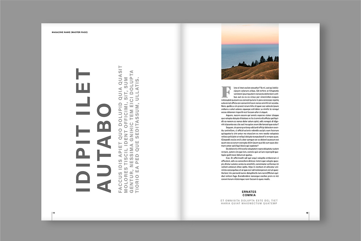 Modern Magazine Layout (A4+US), a Magazine Template by tomsarraipodesign (Photo 9 of 21)