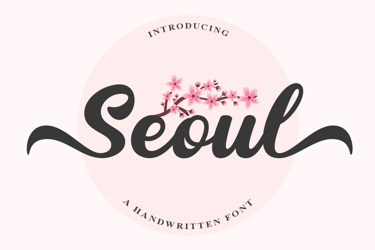 Seoul - Script Font, a Script Font by MjStudio31 (Photo 1 of 7)