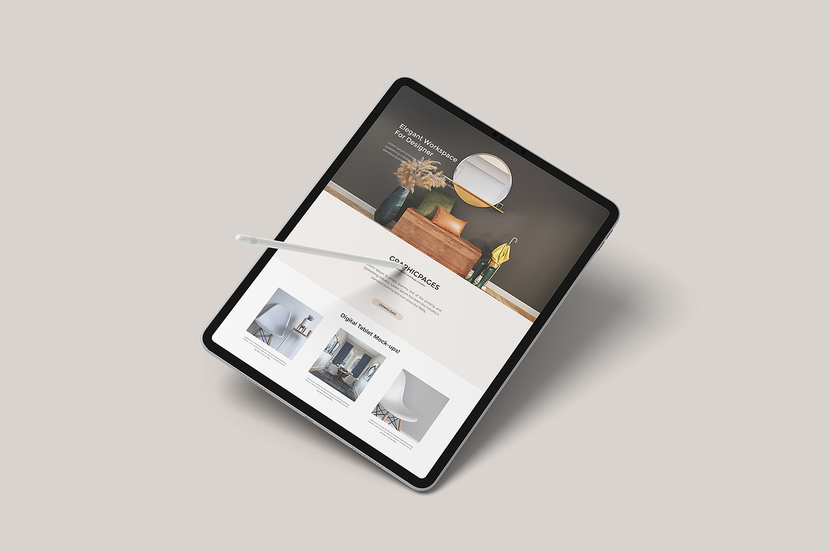 iPad Pro Mockup, an iPad Mockup by graphicpages (Photo 11 of 17)