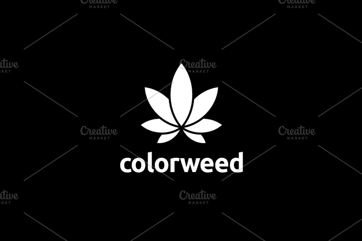 Color Weed / Marijuana / Cannabis, a Branding & Logo Template by bvcreates (Photo 7 of 8)