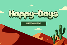Happy Days – Cartoon Kids Font