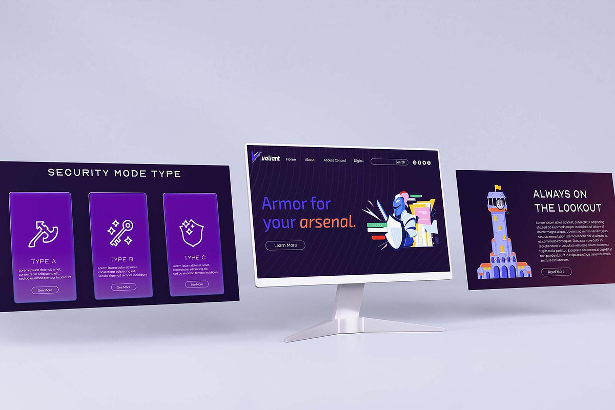 Cybersecurity Full Branding Kit, a Templates & Theme by Aurum Creative (Photo 5 of 9)