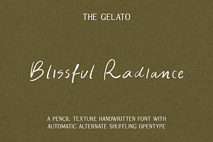 Blissful Radiance Handwritten Font