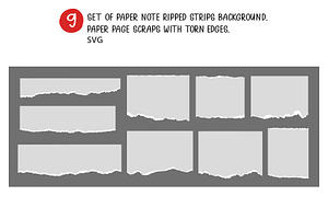 Paper Note Ripped Strips Background, a Background Graphic by kaisorn