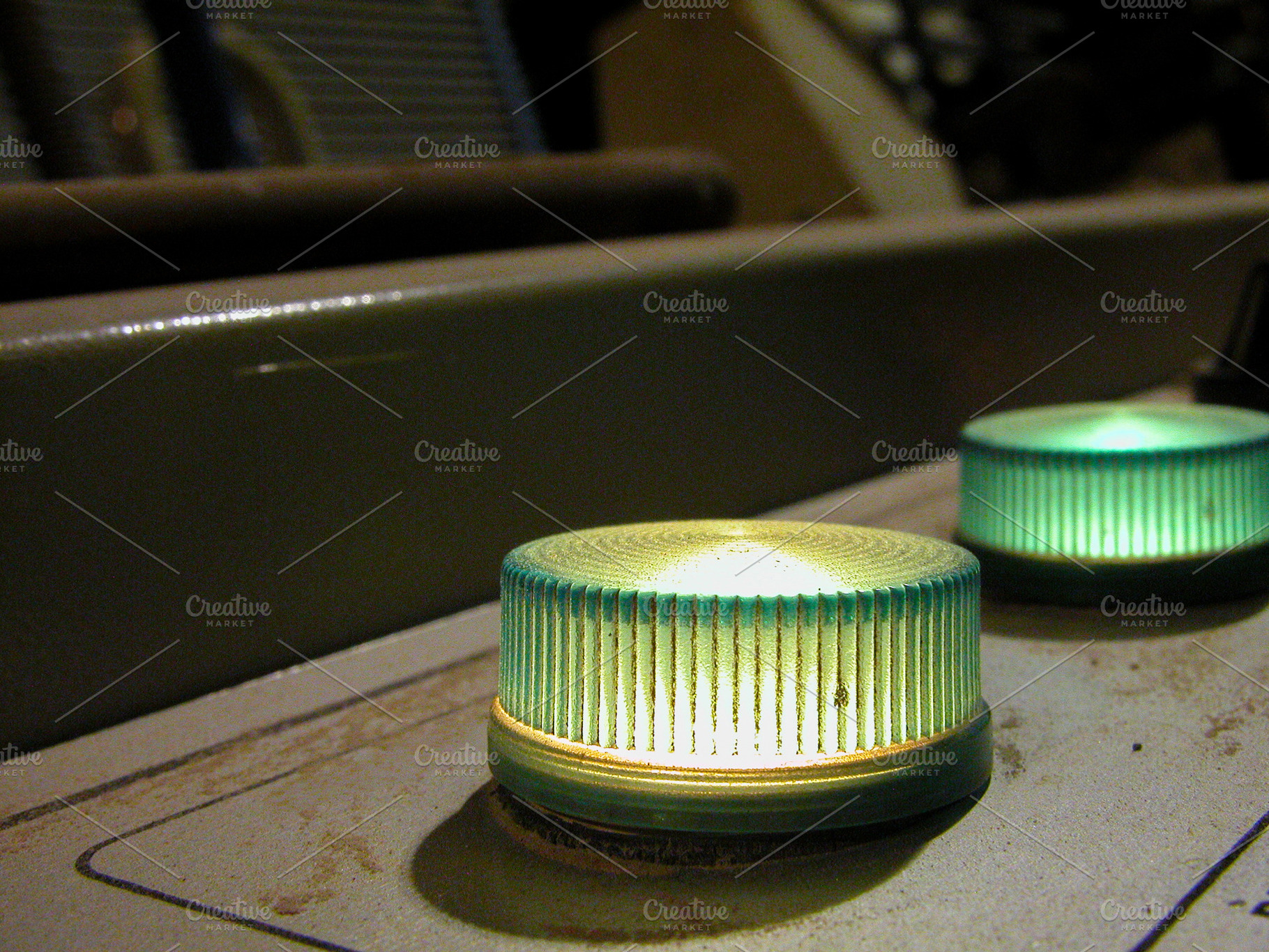 Illuminated Control Buttons on Industrial Machine Panel, an Industrial Photo by Davizro's Market