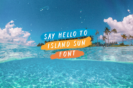 Island Sun Handwritten Marker Font