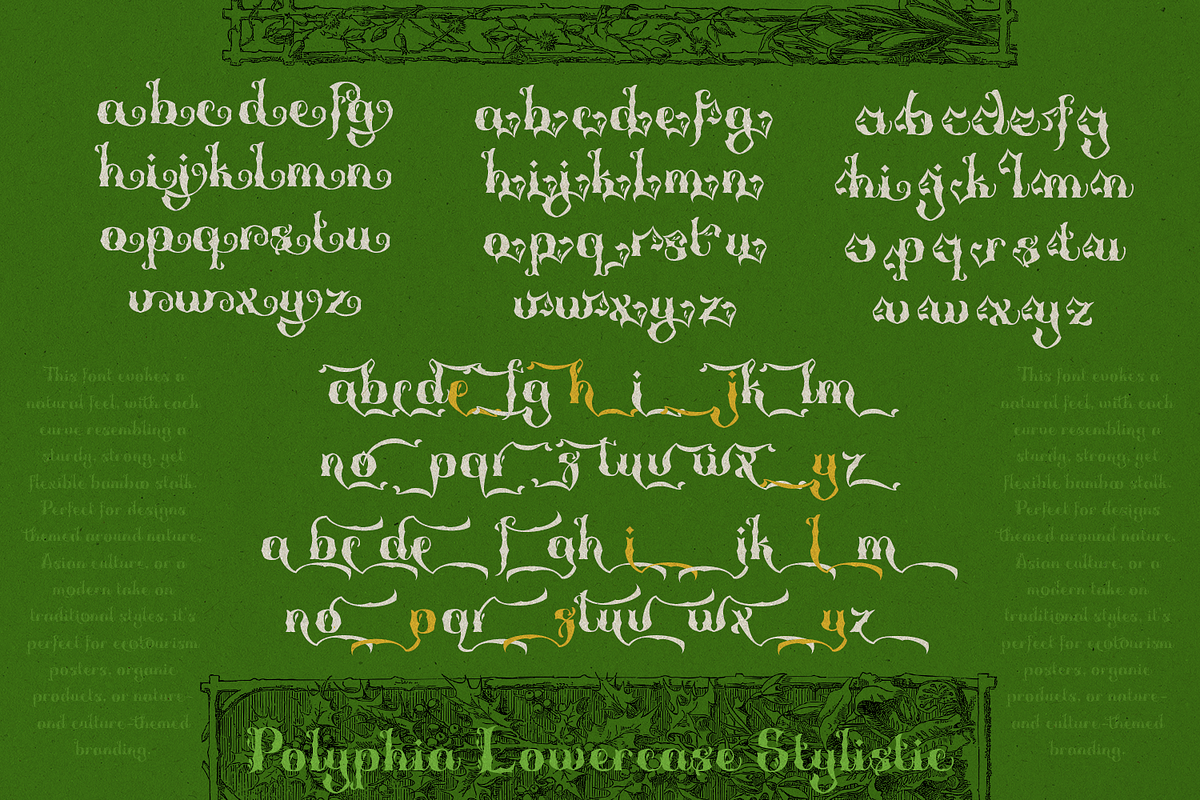 Polyphia - Decorative Font, a Blackletter Font by TypeClassHeroes (Photo 9 of 10)