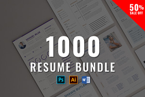 1000 Word Resume Bundle Template