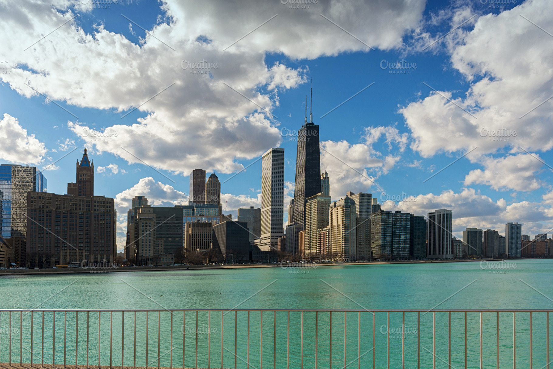 Chicago city skyline illinois usa stock photo containing city and skyline, an Architecture Photo by Tampatra