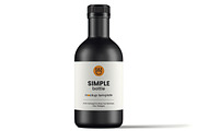 Glass Stout Sauce Bottle Mockup Pack, a Packaging Mockup by Designer Dude (Thumbnail 6 of 6)