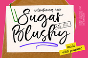Sugar Blushy Modern Handwritten, a Script Font by Letterena Studios Script (Thumbnail 1 of 10)