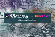 Masonry for Procreate X5, a Brush Add-On by Graphics Resources (Thumbnail 11 of 12)