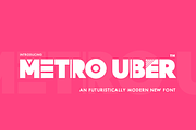 Metro Uber Font, a Sans Serif Font by Salt & Pepper Designs (Thumbnail 1 of 9)