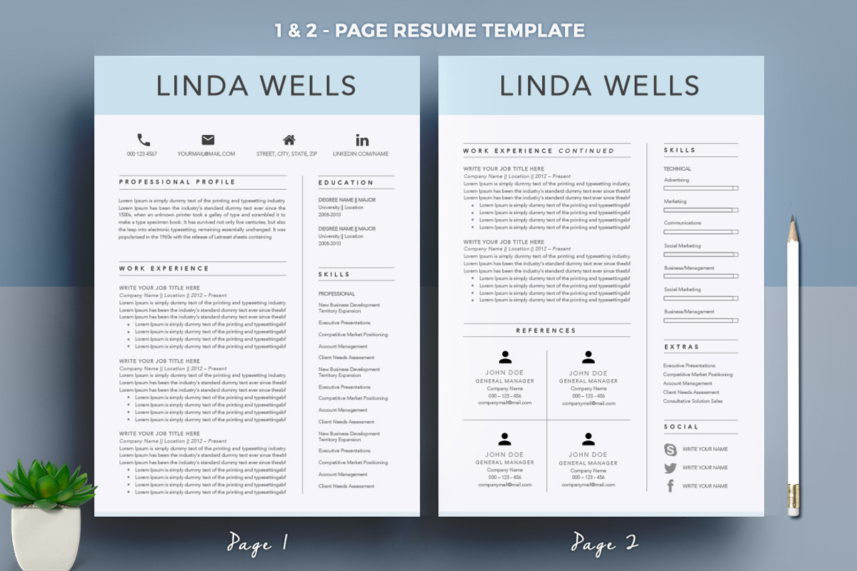 Resume/CV Template, a Resume Template by A1RESUME (Photo 3 of 6)