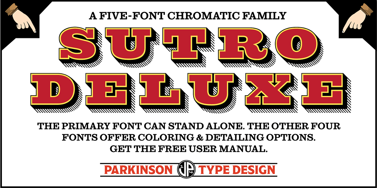 Sutro Deluxe, a Slab Serif Font by Parkinson Type Design (Photo 7 of 7)