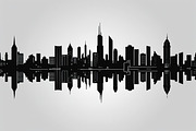 Modern City Skyline Vector Bundle, an Illustration by abu67222 (Thumbnail 3 of 7)