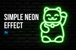 Simple Neon Photoshop Effect