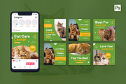 Cat Care Instagram Post, a Social Media Template by CavenArt (Thumbnail 3 of 5)