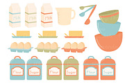 Vintage Kitchen Baking Vectors, an Illustration by Amanda Ilkov (Thumbnail 4 of 4)