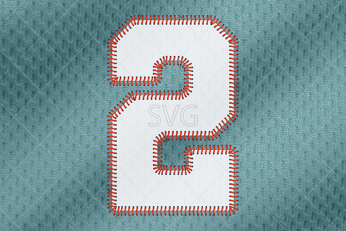Baseball Numbers Font. SVG, PNG, an Object Graphic by MockupsBox (Photo 4 of 11)