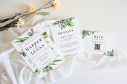 Eucalyptus Wedding Invite Template, an Invitation Template by Cottontail Paper Shop (Thumbnail 2 of 7)