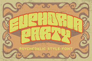 Euphoria Party - Psychedelic Font