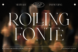 Rolling Fonte - Luxury Typeface