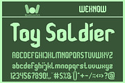 Toy Soldier font, a Font by weknow (Thumbnail 1 of 5)