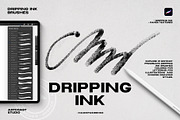 Procreate Dripping Ink, a Brush Add-On by Spasibenko Art (Thumbnail 1 of 7)