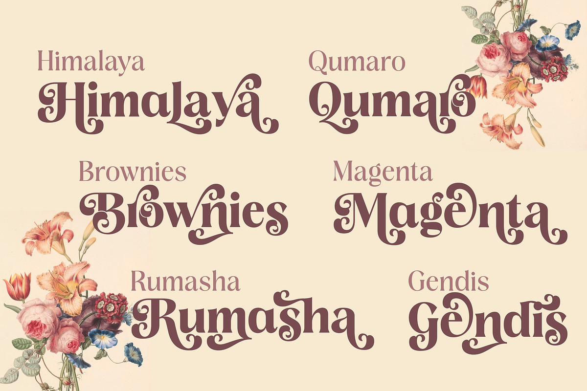 Delarosa - A Decorative Serif, a Serif Font by agnyhasyastudio (Photo 4 of 17)