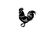 Rooster Chicken Silhouette Bundle, an Illustration by Designs_River (Thumbnail 6 of 51)