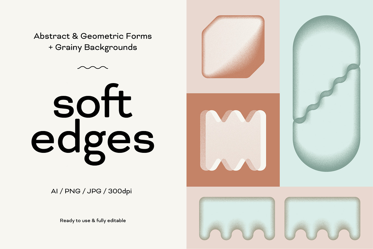 Soft Edges - Abstract Forms, an Object Graphic by Paulina Sara Design (Photo 1 of 16)
