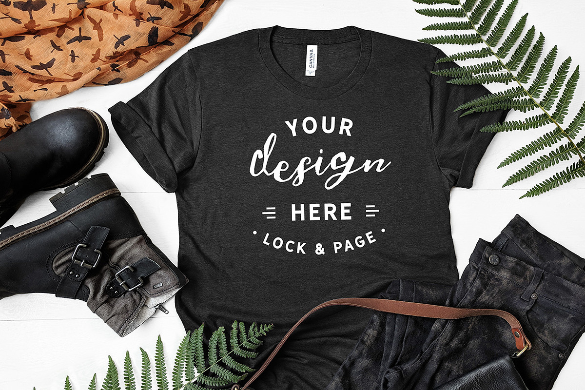T-Shirt Mockup Bundle Bella Canvas, a Shirt Mockup by lock and page (Photo 31 of 71)