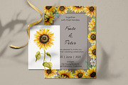 Sunflowers Watercolor Collection, an Illustration by Dervik Art Store (Thumbnail 3 of 8)