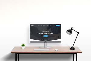 Clean Desk Web Mockup