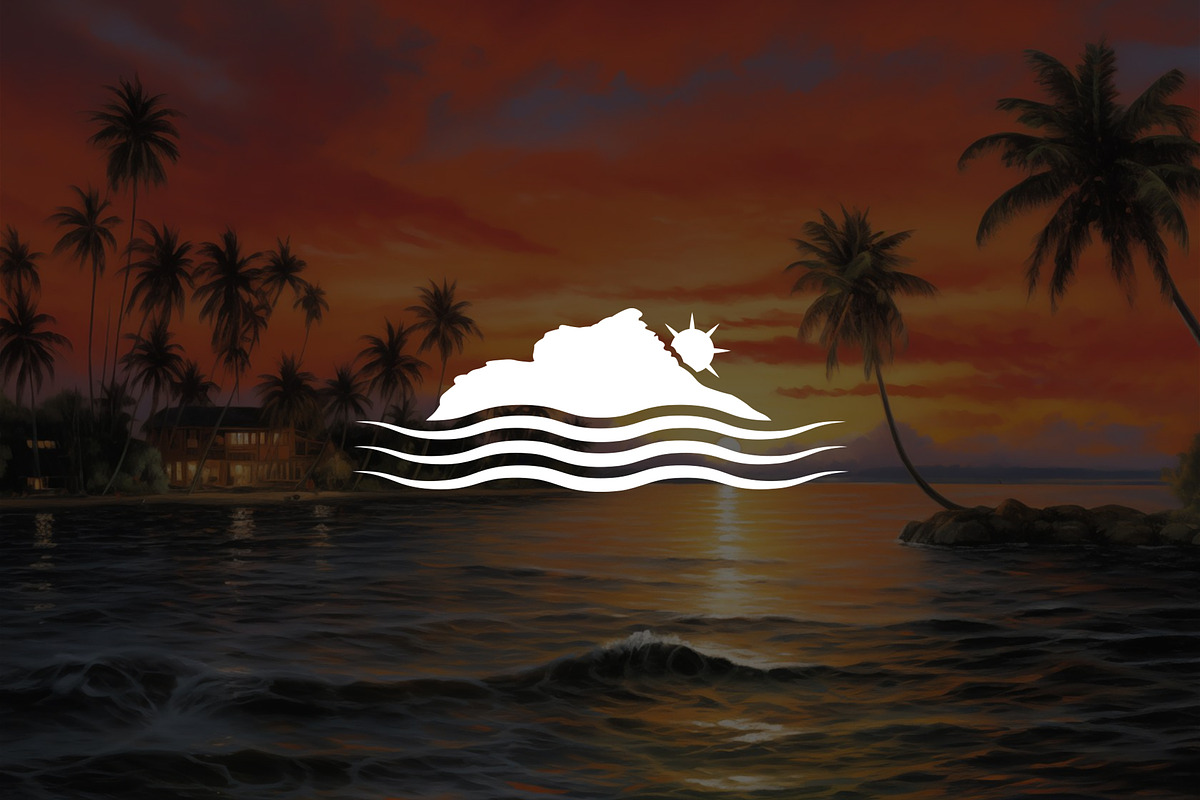 Tropical Island Sunset Logo, a Branding & Logo Template by Luxury Logos (Photo 2 of 4)