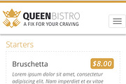 Queen Bistro – Cafe and Restaurant, a WordPress Template by ThemeGeeks Shop (Thumbnail 3 of 3)