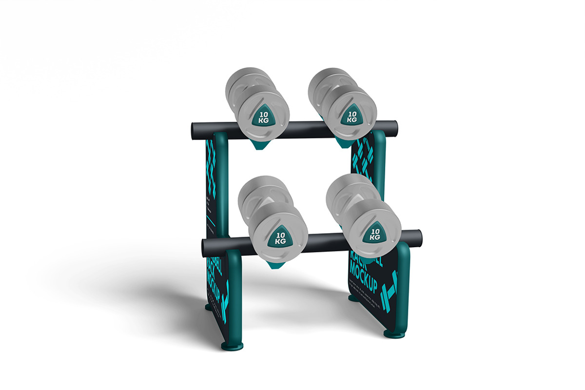 Dumbbell Rack Mockup, a Product Mockup by bimockup (Photo 2 of 6)