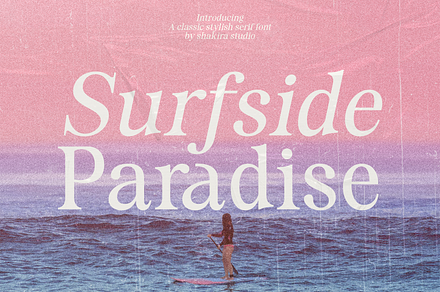 Surfside Paradise - Classy Serif, a Serif Font by Shakira Studio