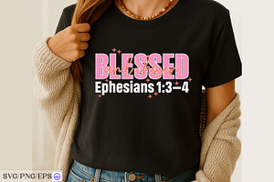 Blessed and Chosen SVG Ephesians, a Graphic by mh_arif