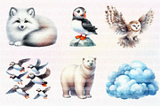 Arctic Animals, Clipart, an Illustration by CreationArt (Thumbnail 5 of 5)