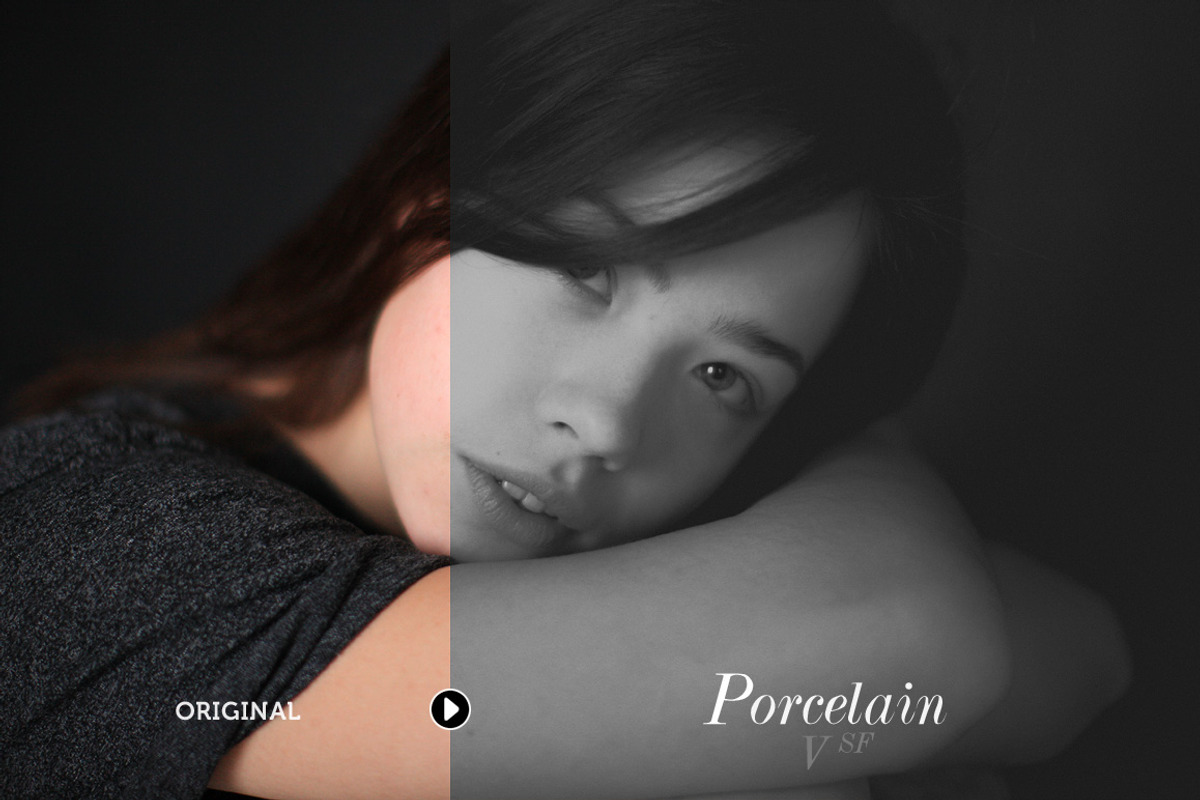 Porcelain B&W Lightroom Presets, an Action Add-On by Presetrain Co. (Photo 6 of 8)