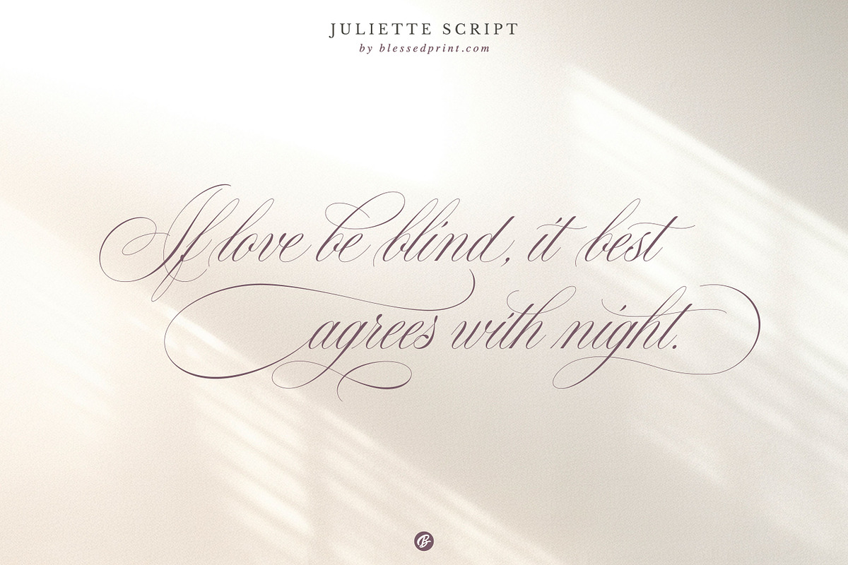 Juliette – Romantic Wedding Script, a Script Font by Blessed Print (Photo 9 of 34)