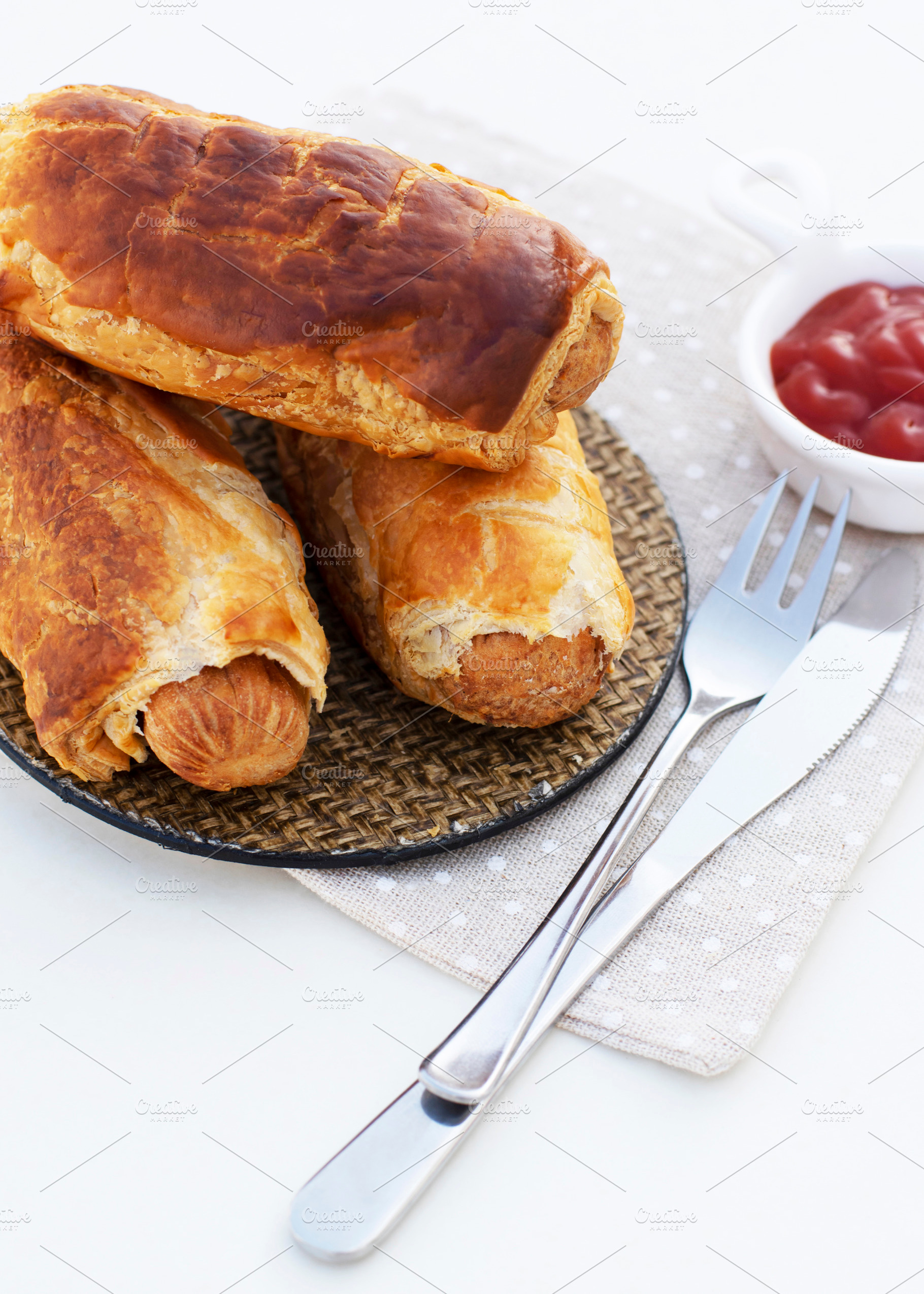 Rolled Hot Dog Sausages, a Food & Drink Photo by zhekos