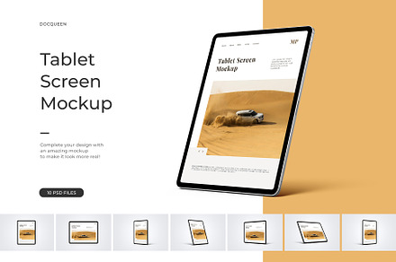 iPad / Tablet Screen Mockup