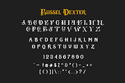 Russel Dexter - Retro Vintage Font, a Blackletter Font by StringLabs (Thumbnail 7 of 7)