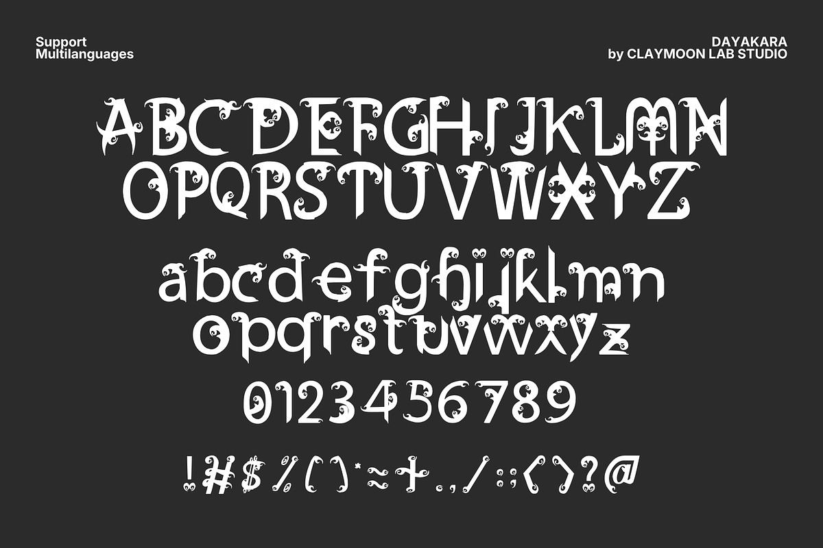 Dayakara - Ethnic Decorative Serif, a Serif Font by Claymoon Lab (Photo 2 of 6)