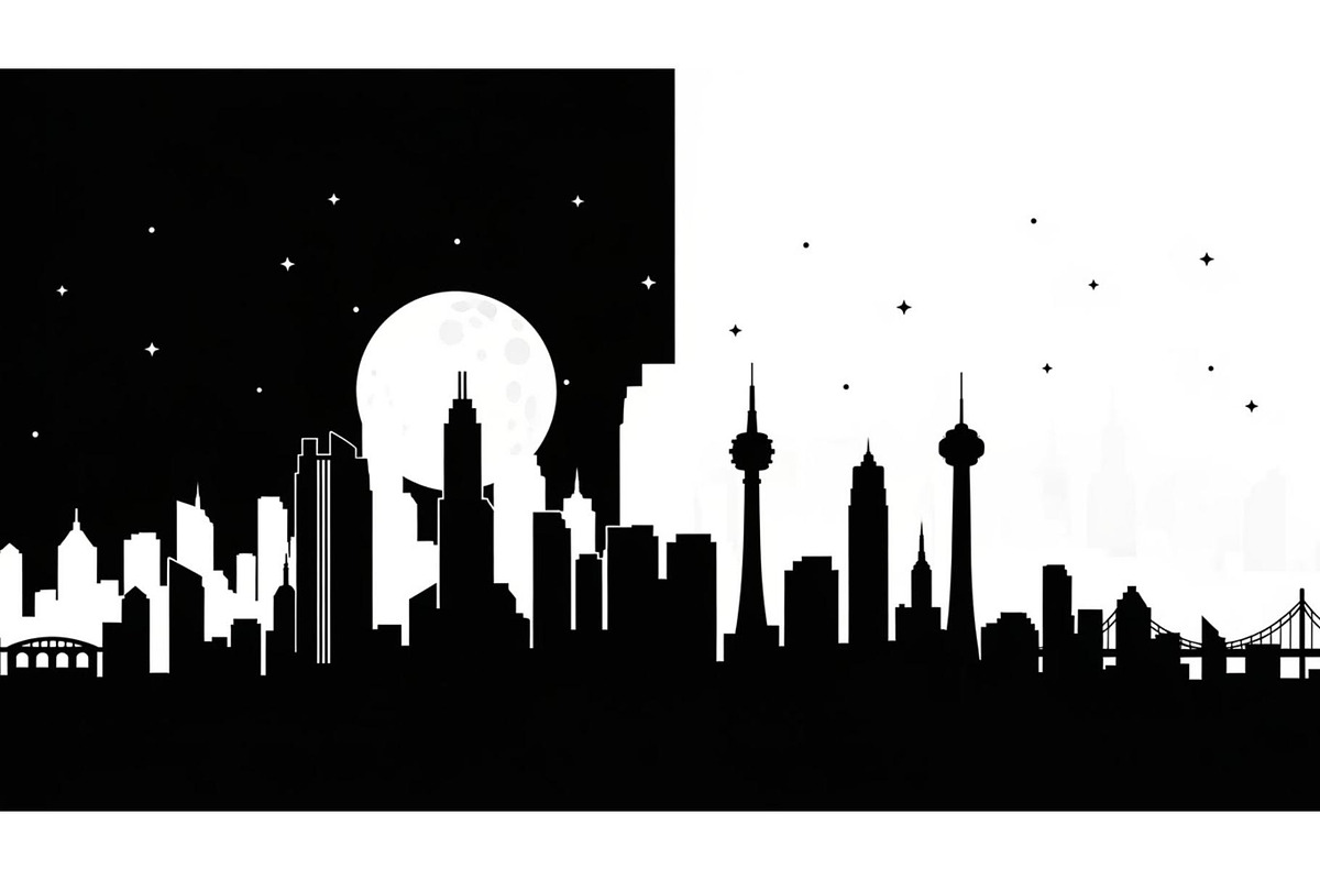 City Skyline Silhouette Bundle, an Illustration by jahid234 (Photo 5 of 41)