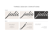 Chic Business Card Template Canva, a Business Card Template by LePosey Studio (Thumbnail 4 of 5)
