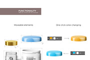 Cosmetic Jars Mockup, a Mask Mockup by Kotulsky Mockups (Thumbnail 3 of 4)